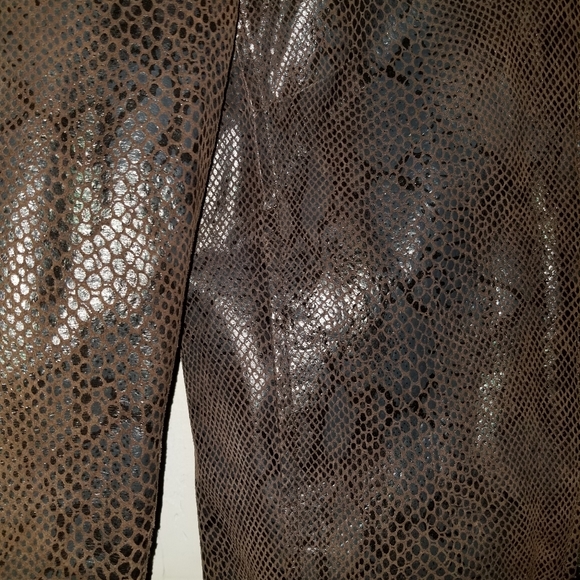 Vintage Leather Snakeskin Jacket - Picture 3 of 5